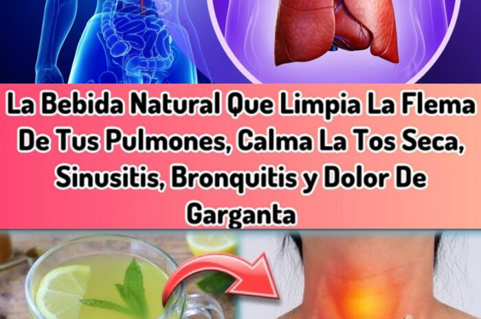 Bebida Natural para Limpiar los Pulmones y Aliviar la Tos