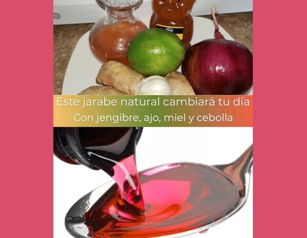 Descubre la Potencia de un Jarabe Natural: Jengibre, Cebolla, Ajo, Limón y Miel