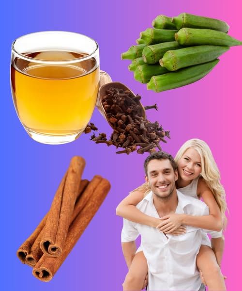 Agua de okra, clavo y canela