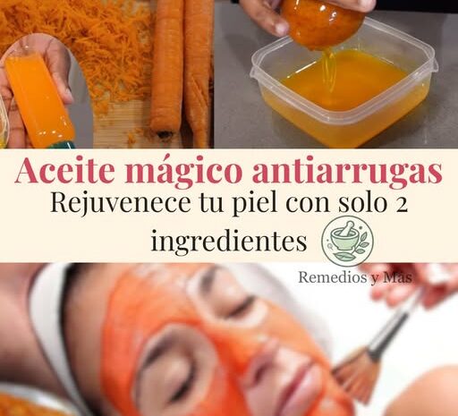 Aceite Mágico Antiarrugas: Adiós a las Arrugas con Zanahorias