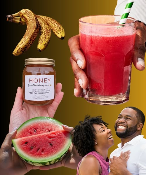 Ingredientes naturales: bananas, sandía, miel de manuka