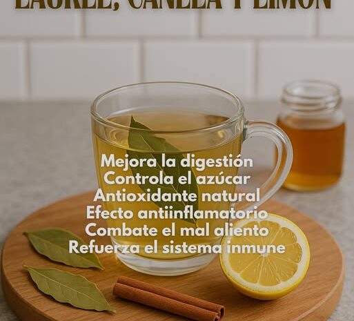 Beneficios y Receta del Té de Laurel, Canela y Limón para la Salud