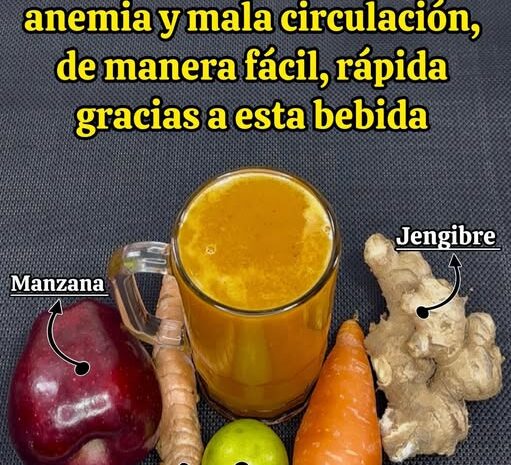 Dile Adiós a la Visión Borrosa, Anemia y Mala Circulación con Esta Bebida Natural