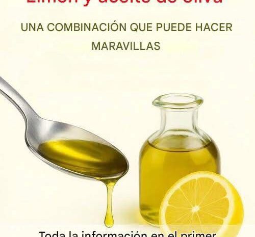 Limón y Aceite de Oliva: ¡Una Combinación Maravillosa para tu Salud!