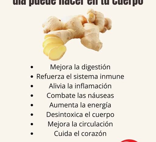 Los Maravillosos Beneficios del Jengibre: Un Trozo al Día