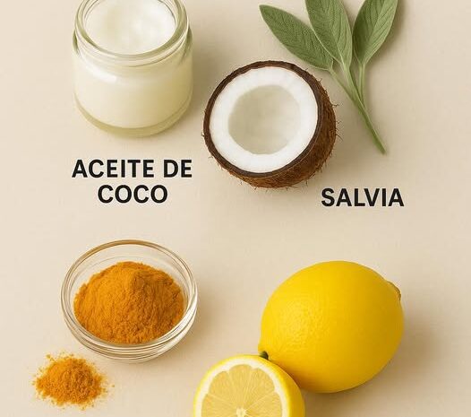 Remedio Natural para Prevenir Canas con Aceite de Coco y Cúrcuma