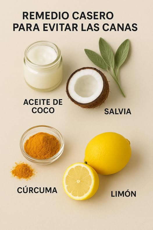 Ingredientes del remedio para prevenir canas