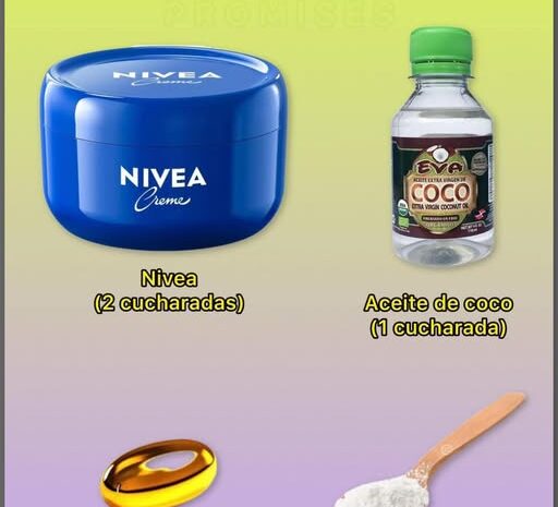 Crema Casera Antiarrugas con Nivea, Aceite de Coco y Maicena