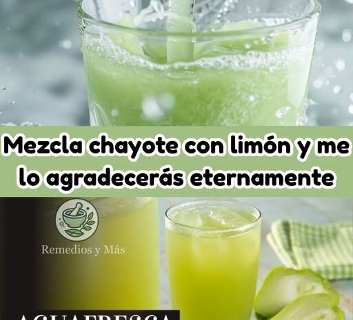 Chayote y Limón: La Bebida Natural que Transformará tu Salud