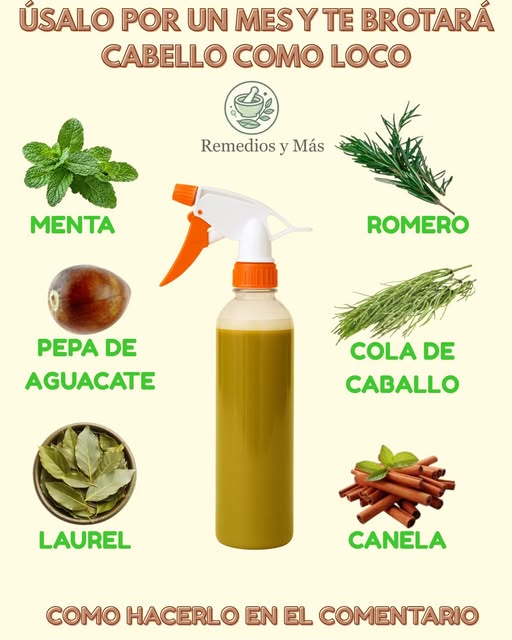 Ingredientes naturales para el crecimiento del cabello