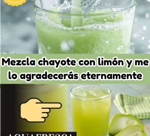 Bebida de Chayote y Limón: La Solución Natural para Mejorar tu Salud