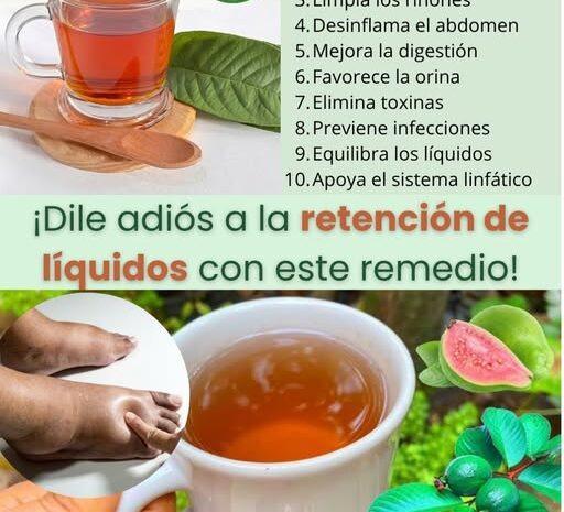Elimina la Retención de Líquidos con Una Infusión Natural