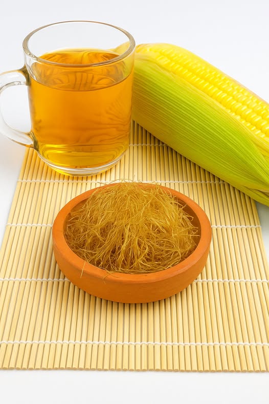 Cabello de maíz y té