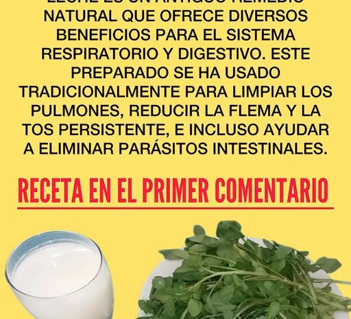 Berro, Ajo y Leche: El Poderoso Remedio Natural para Tu Salud