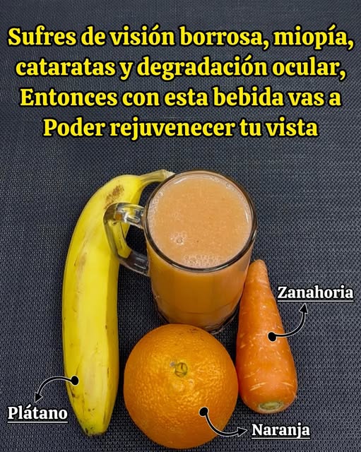 Bebida natural para la salud ocular