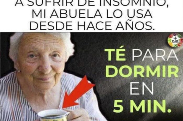 Receta Abuela: Té Natural para Dormir en 5 Minutos