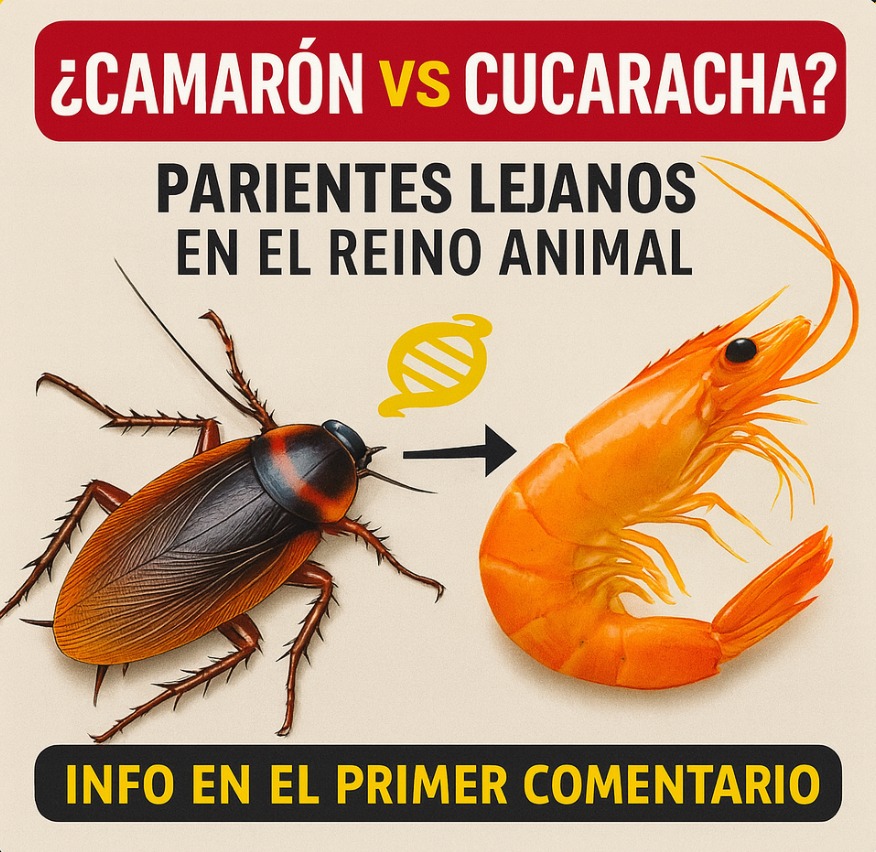 Camarón y Cucaracha: Parientes Lejanos en el Reino Animal
