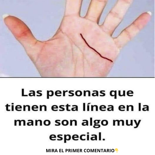 Línea en la palma de la mano