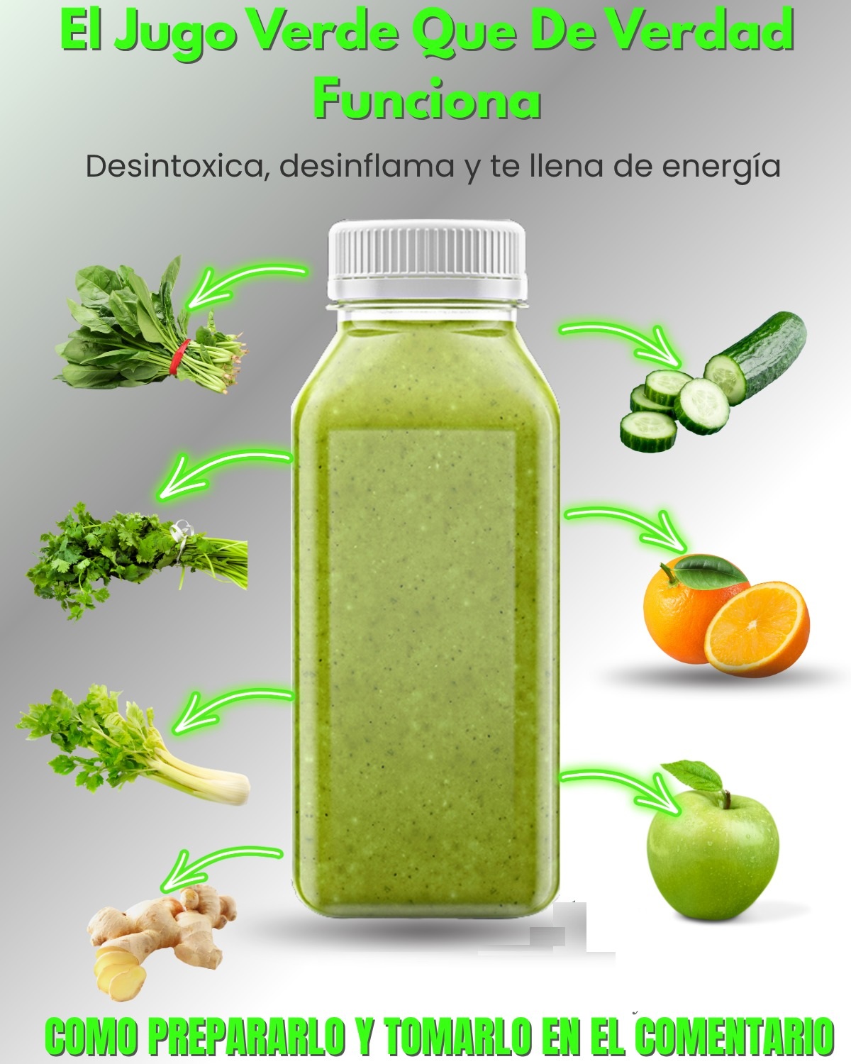 Ingredientes del Jugo Verde