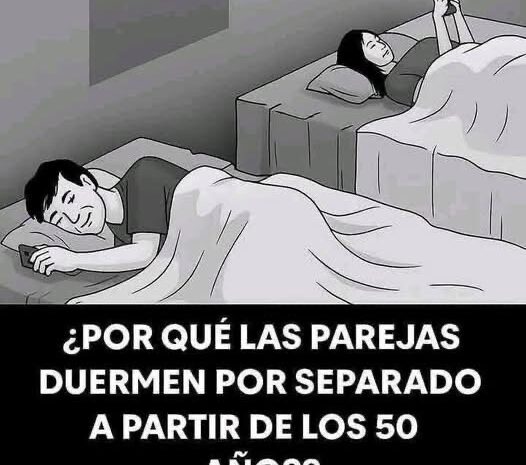 ¿Por qué las parejas duermen por separado a partir de los 50 años?
