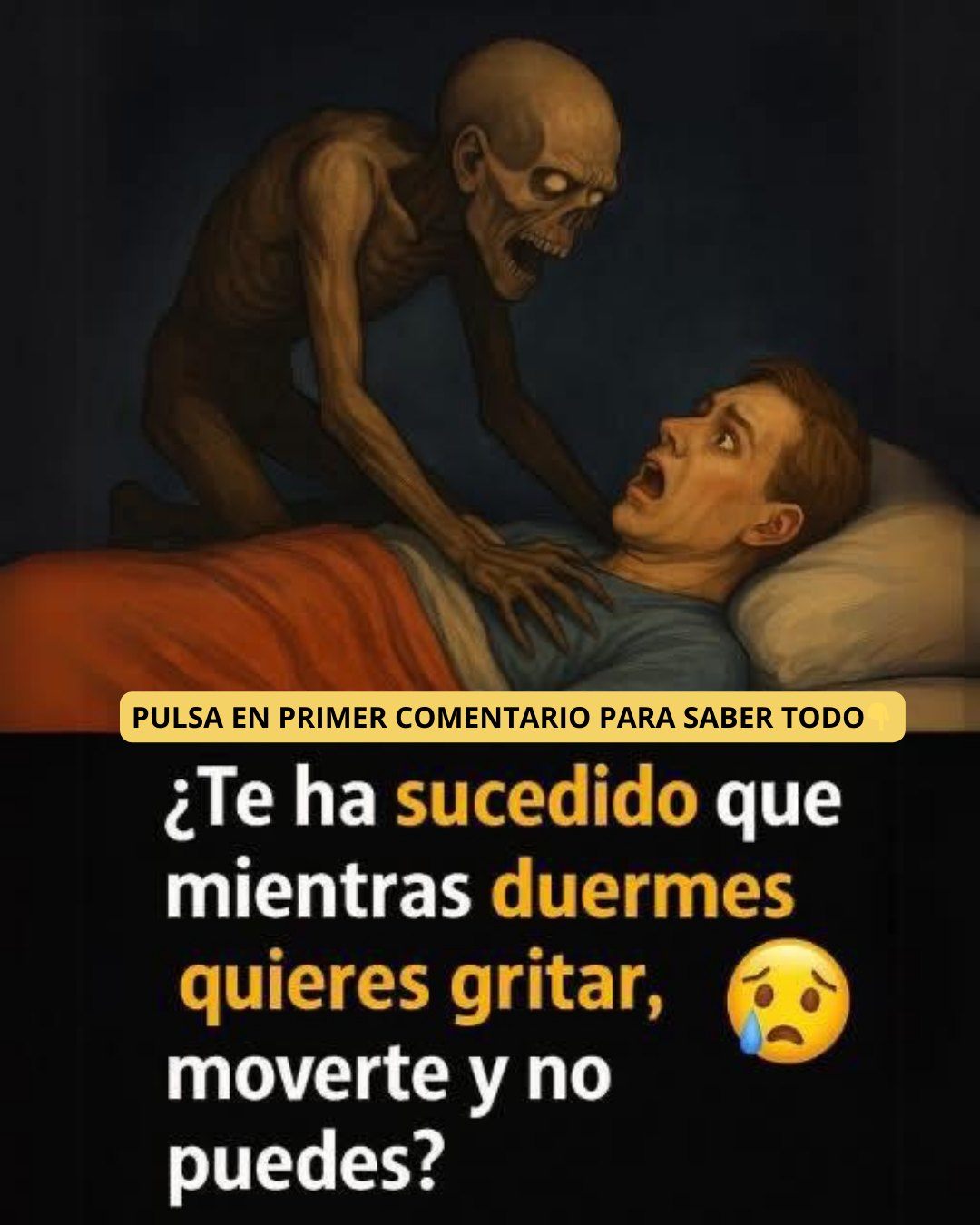 Ilustración de la parálisis del sueño