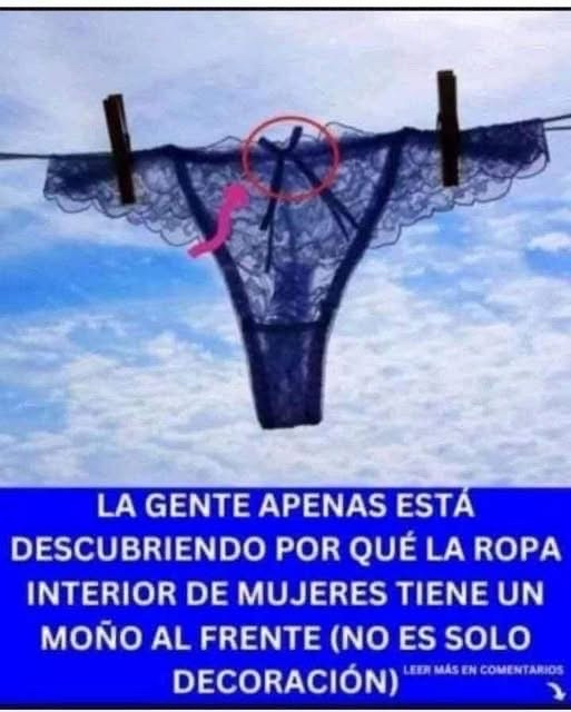 Ropa interior femenina con lazo