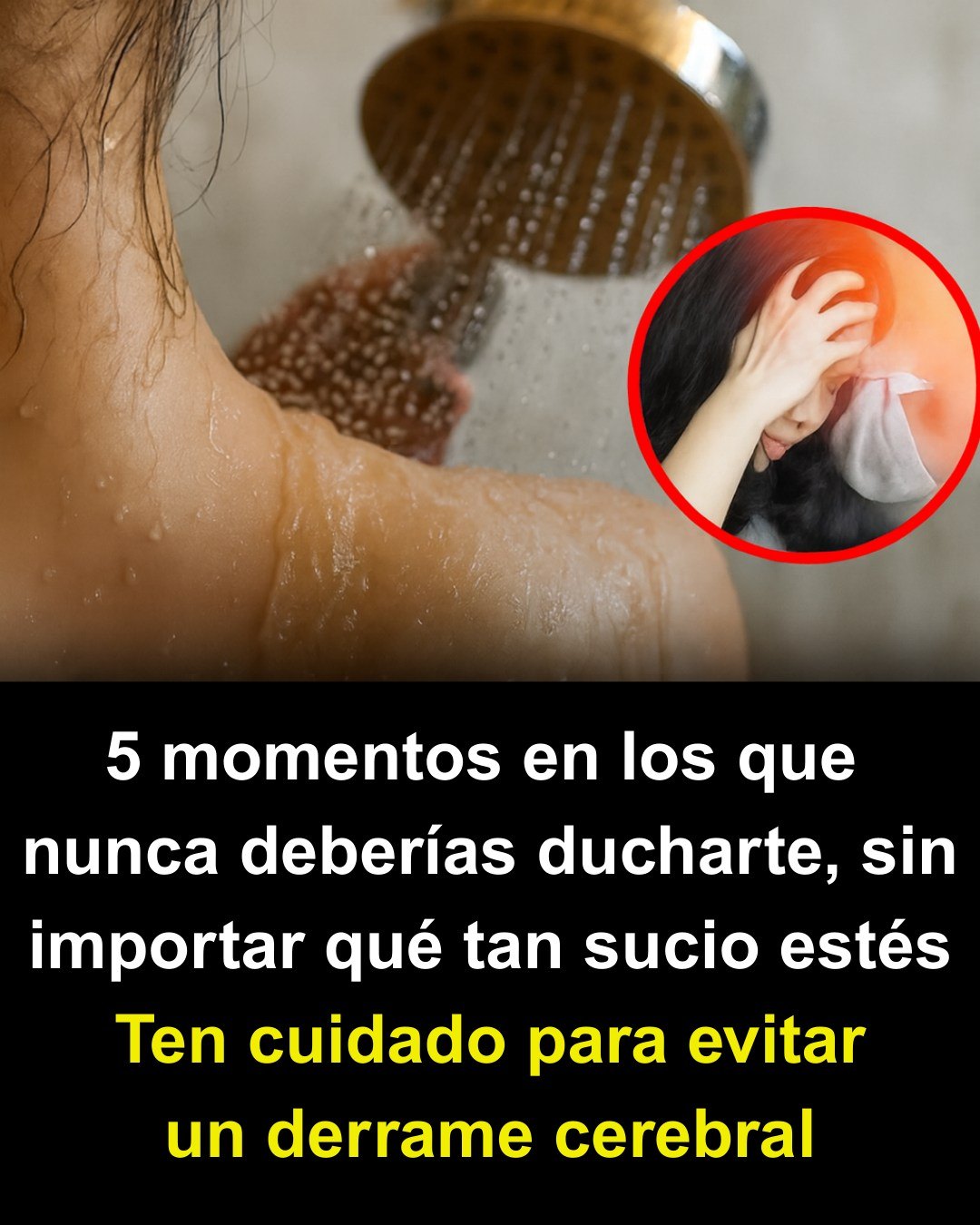 Consejos de salud sobre ducharse