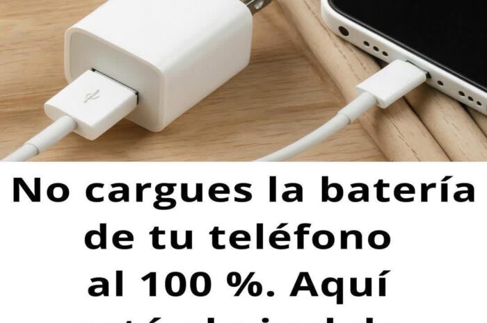 ¿Por qué No Debes Cargar la Batería de tu Teléfono al 100%?