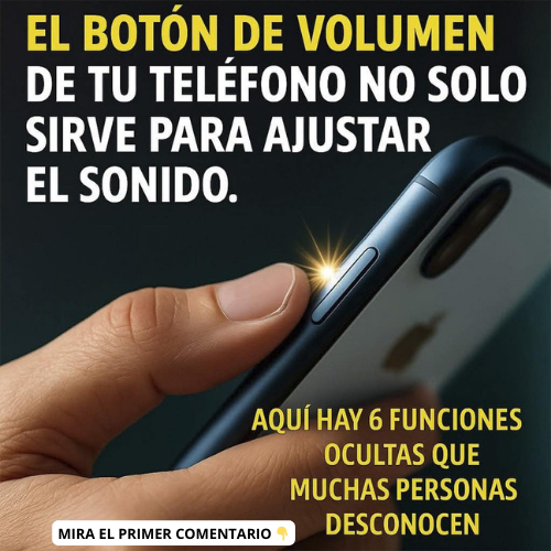 Teléfono móvil mostrando botón de volumen