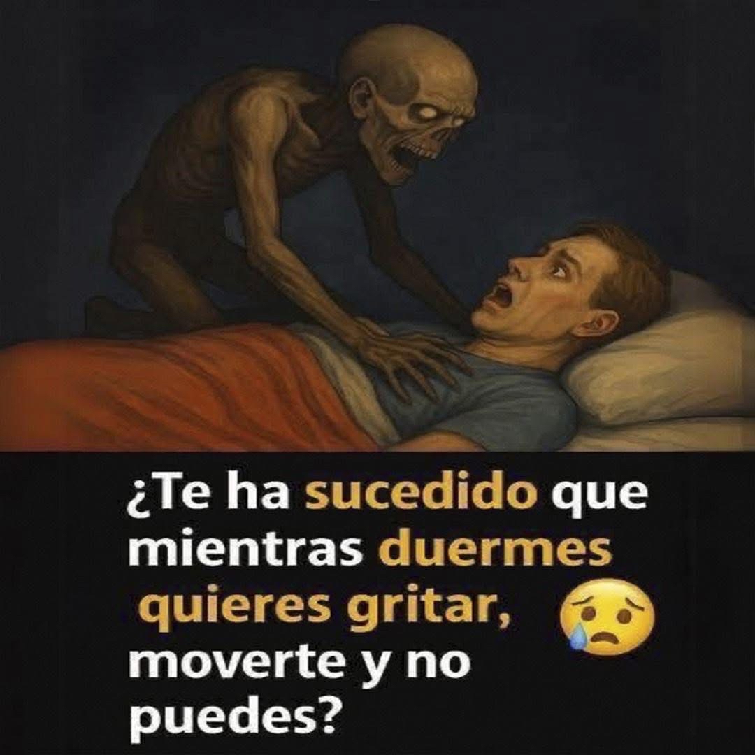 Ilustración de parálisis del sueño