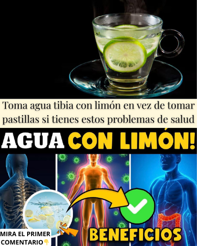Agua tibia con limón