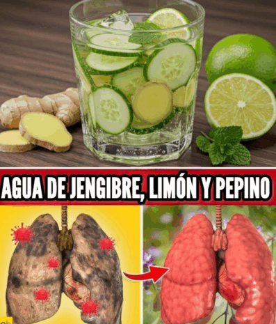 Agua Milagrosa: Beneficios de la Infusión de Jengibre, Limón y Pepino para la Salud Pulmonar