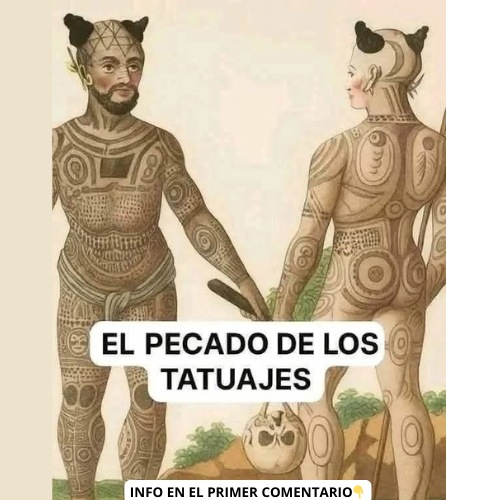 Ilustración de figuras humanas con tatuajes