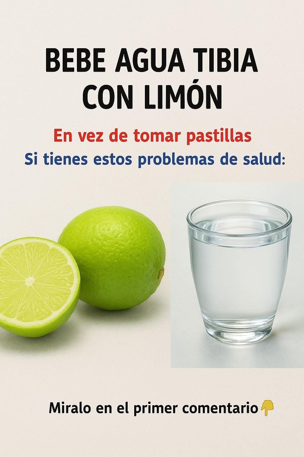 Agua tibia con limón