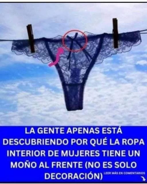 Ropa interior femenina con moño