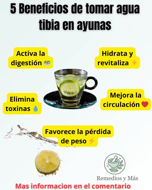 Agua tibia en ayunas