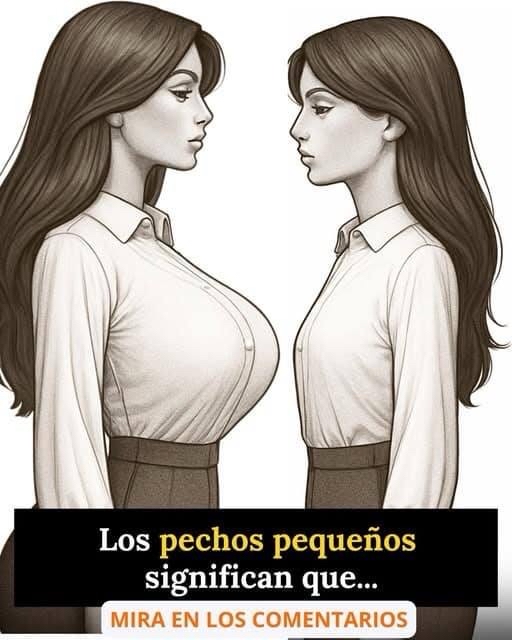 Ilustracion de mujeres de perfil con diferente tamaño de busto