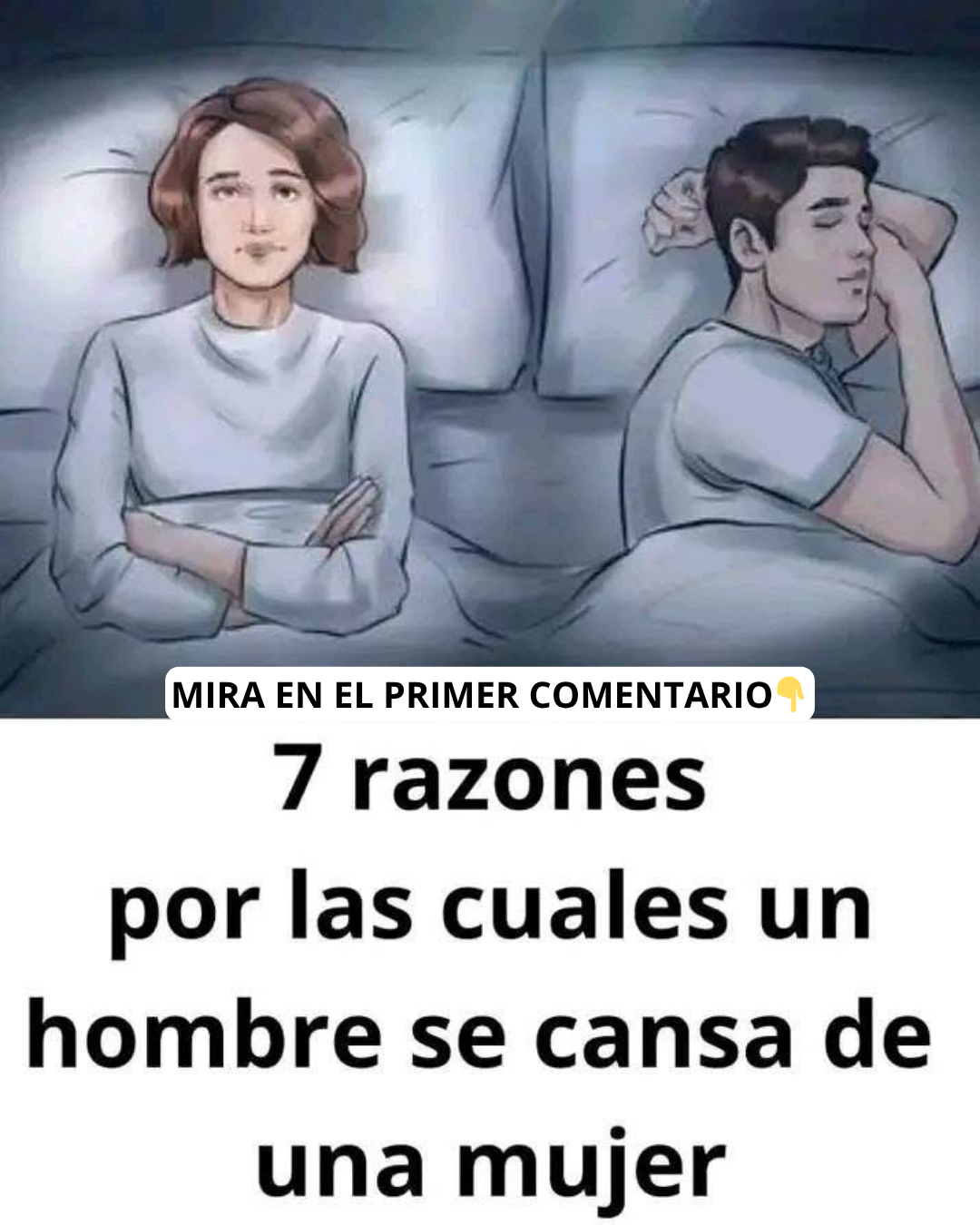 Una ilustración de una pareja en la cama