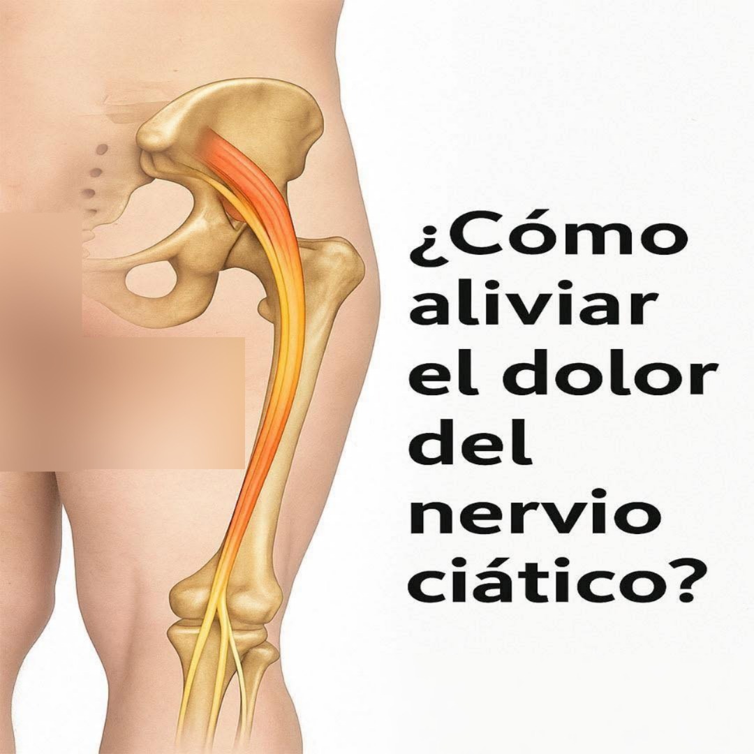 Ilustración del nervio ciático