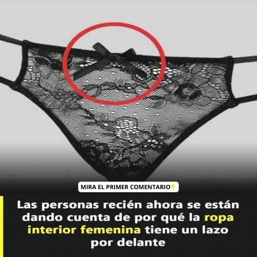 Ropa interior femenina con lazo