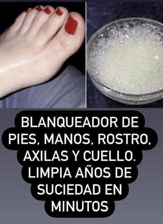 Blanqueador de Pies, Manos y Rostro