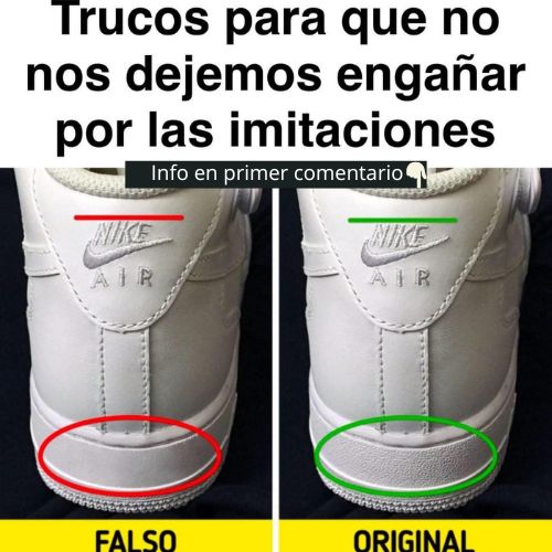 Comparación entre zapatillas originales y falsas