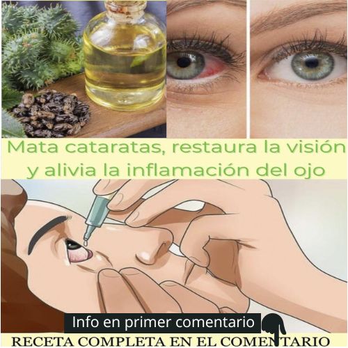 Collage de elementos naturales para el cuidado ocular