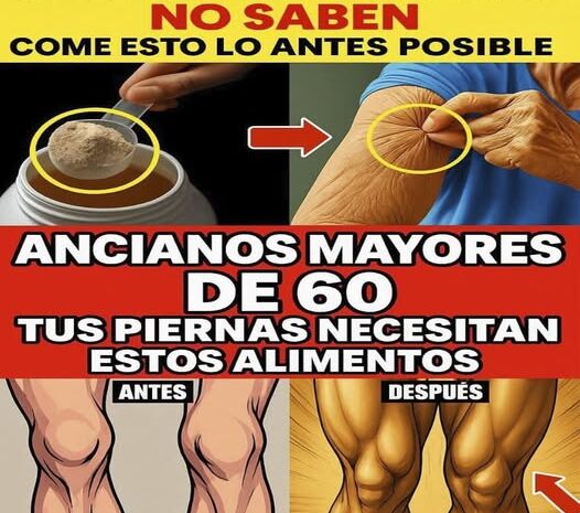 Tres Bebidas Naturales para Fortalecer las Piernas en Personas Mayores