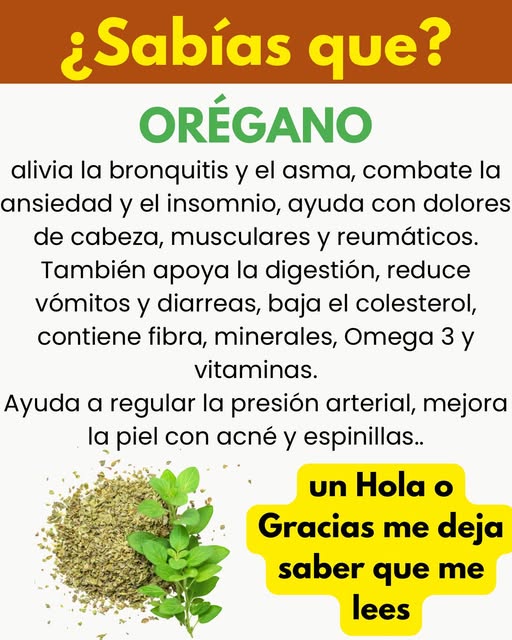 Orégano fresco y molido