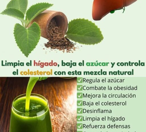 Remedio Natural para Controlar el Azúcar, Colesterol y Hígado Graso