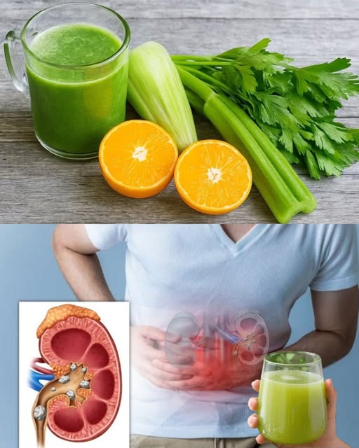 Jugo detox de apio y naranja