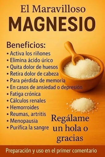 Beneficios del Magnesio