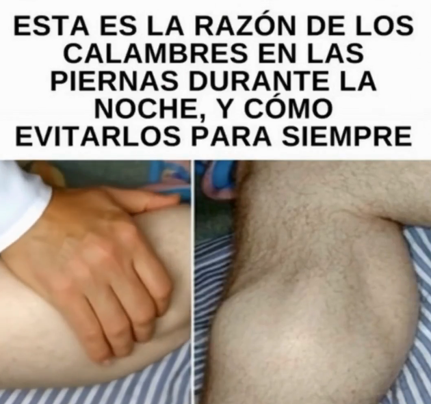 Masajear la pierna para aliviar calambres