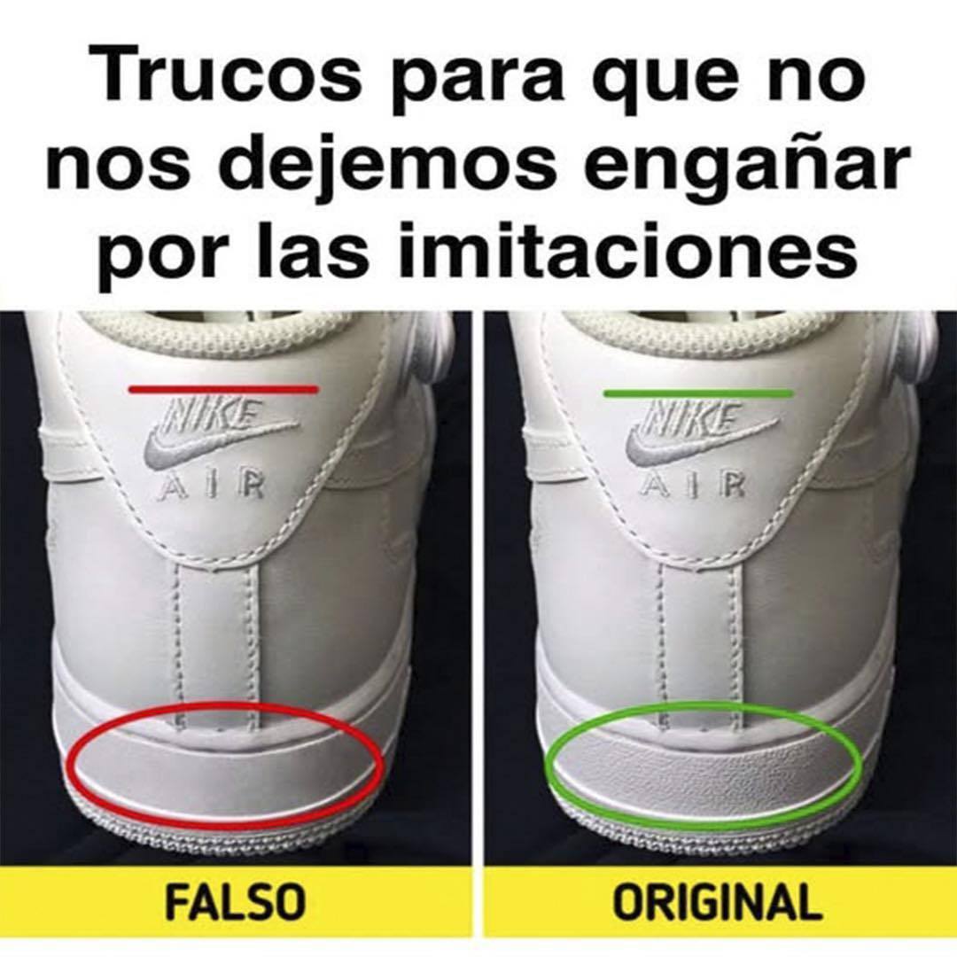 Comparación de Nike Originales vs Falsos